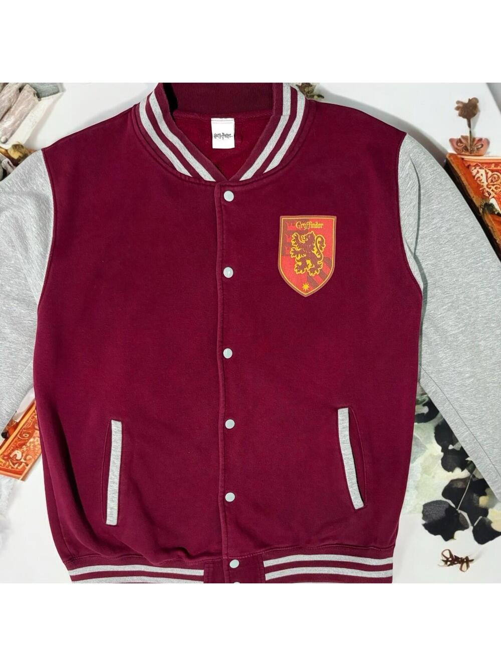 HARRY POTTER GRYFFINDOR VARSITY Snap Jacket XL/XXL